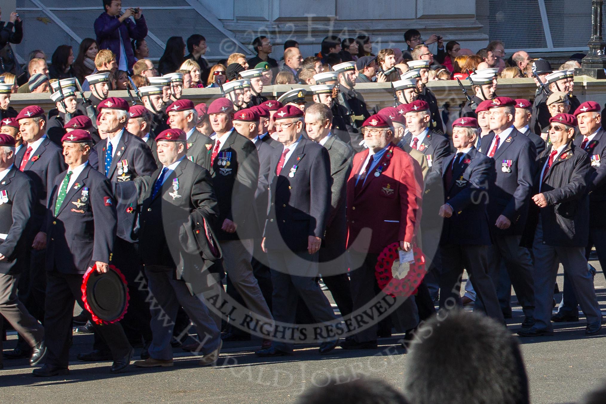 Remembrance Sunday 2012 Cenotaph March Past: Group A20 - Parachute Regimental Association..
Whitehall, Cenotaph,
London SW1,

United Kingdom,
on 11 November 2012 at 11:51, image #692