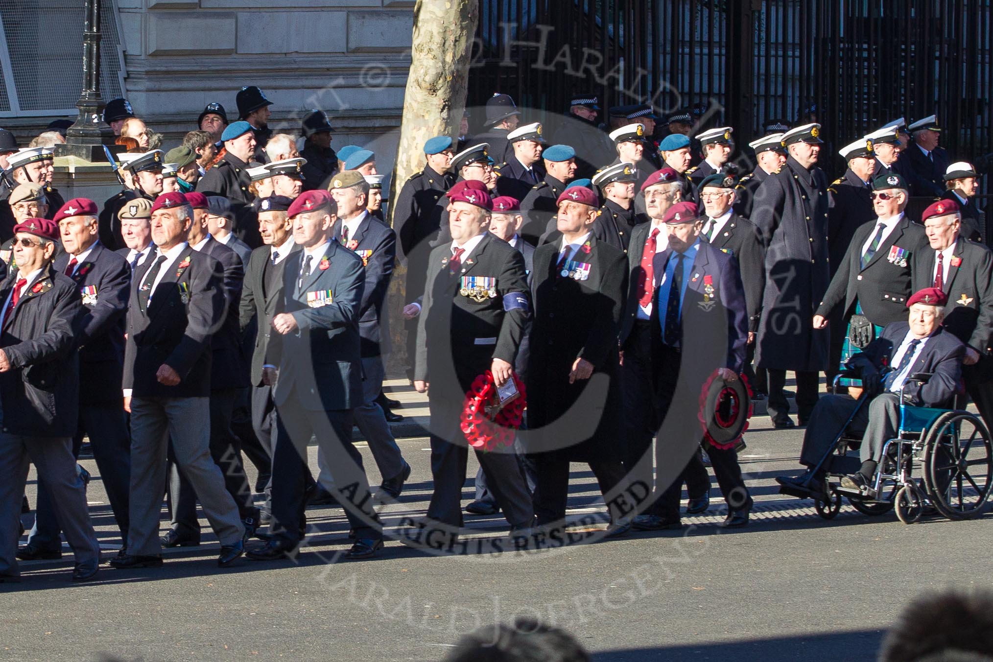Remembrance Sunday 2012 Cenotaph March Past: Group A20 - Parachute Regimental Association..
Whitehall, Cenotaph,
London SW1,

United Kingdom,
on 11 November 2012 at 11:51, image #693