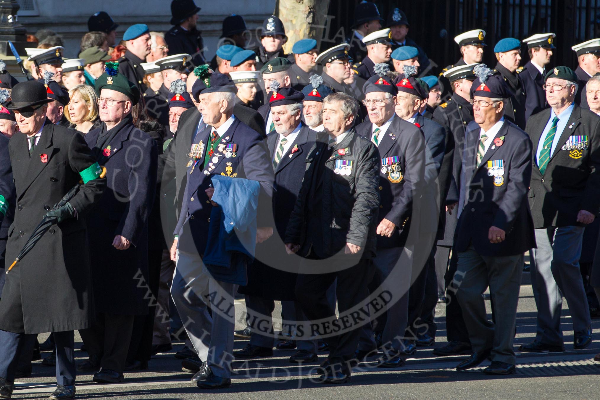 Remembrance Sunday 2012 Cenotaph March Past: Group B17 - North Irish Horse & Irish Regiments Old Comrades Association..
Whitehall, Cenotaph,
London SW1,

United Kingdom,
on 11 November 2012 at 11:57, image #912