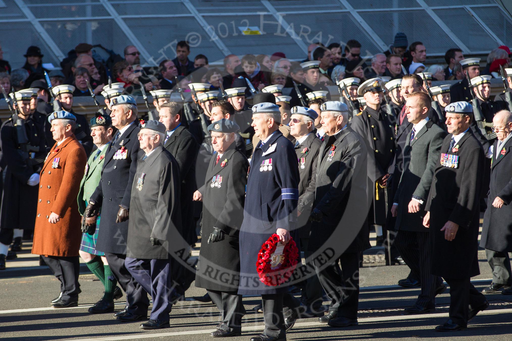 Remembrance Sunday 2012 Cenotaph March Past: Group B22 - 656 Squadron Association..
Whitehall, Cenotaph,
London SW1,

United Kingdom,
on 11 November 2012 at 11:58, image #960