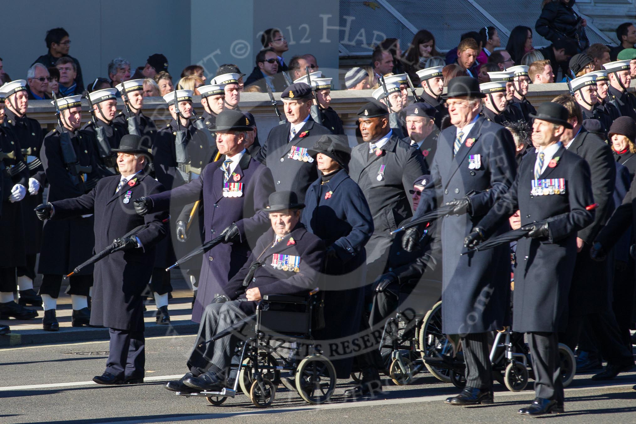 Remembrance Sunday 2012 Cenotaph March Past: Group B24 - 3rd Regiment Royal Horse Artillery Association..
Whitehall, Cenotaph,
London SW1,

United Kingdom,
on 11 November 2012 at 11:58, image #962