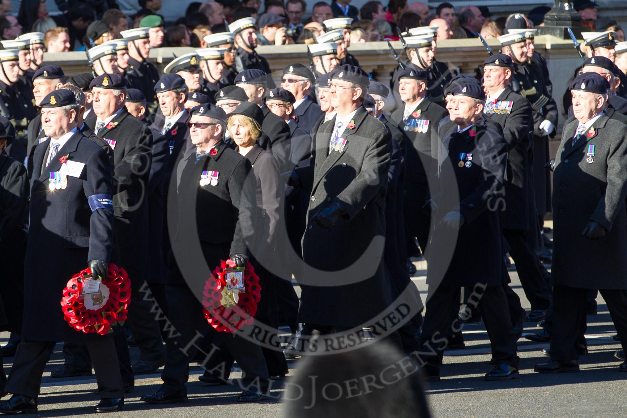 Remembrance Sunday 2012 Cenotaph March Past: Group B24 - 3rd Regiment Royal Horse Artillery Association..
Whitehall, Cenotaph,
London SW1,

United Kingdom,
on 11 November 2012 at 11:58, image #965