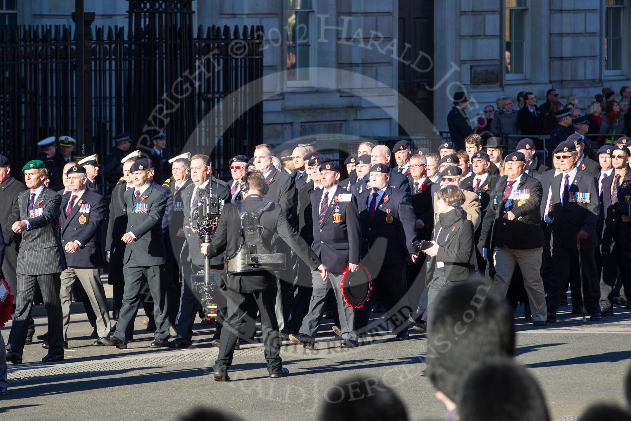 Remembrance Sunday 2012 Cenotaph March Past: Group B27 - Royal Engineers Bomb Disposal Association..
Whitehall, Cenotaph,
London SW1,

United Kingdom,
on 11 November 2012 at 11:58, image #980