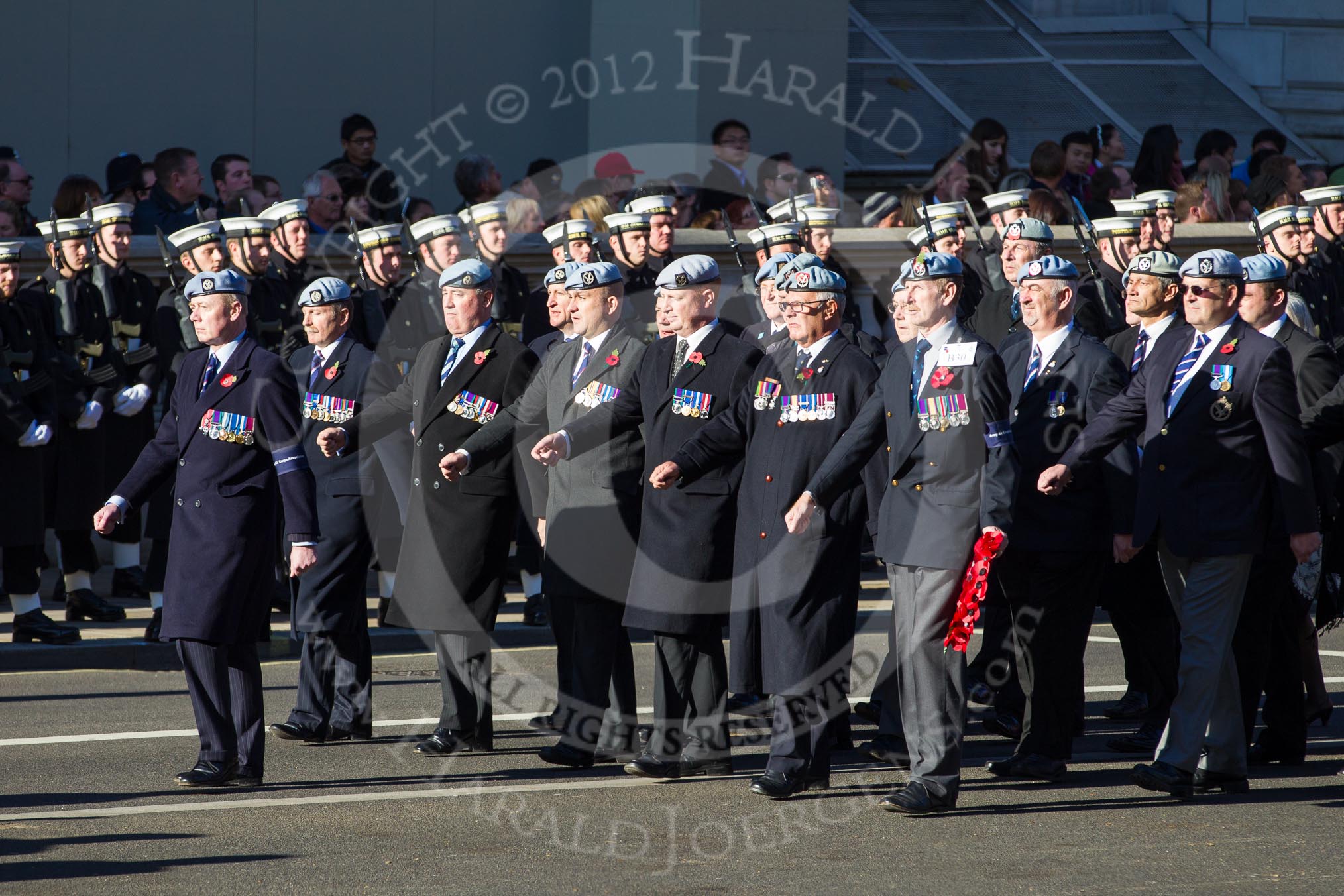 Remembrance Sunday 2012 Cenotaph March Past: Group B30 - Army Air Corps Association..
Whitehall, Cenotaph,
London SW1,

United Kingdom,
on 11 November 2012 at 11:59, image #1009