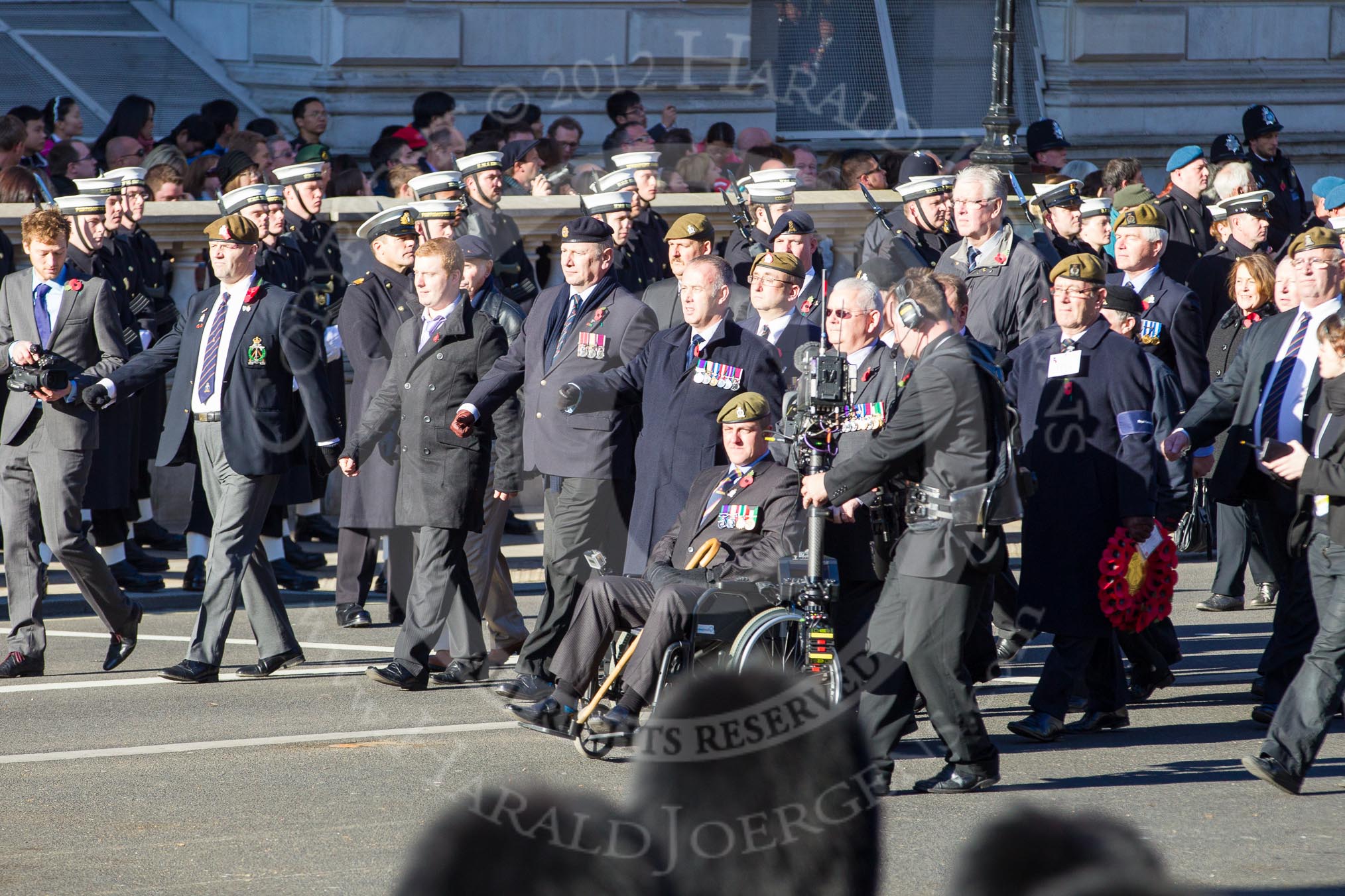 Remembrance Sunday 2012 Cenotaph March Past: Group B34 - Royal Pioneer Corps Association..
Whitehall, Cenotaph,
London SW1,

United Kingdom,
on 11 November 2012 at 12:00, image #1031