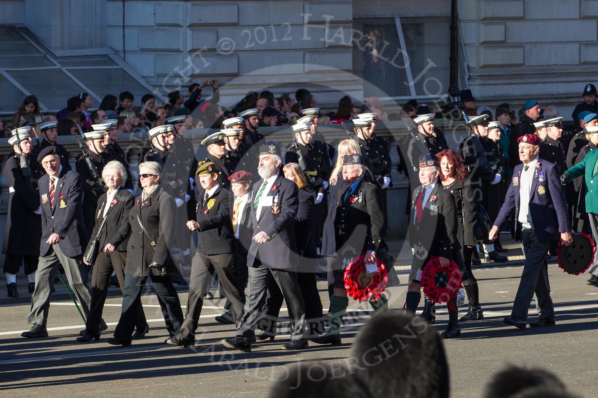 Remembrance Sunday 2012 Cenotaph March Past: Group D18 - The Royal British Legion Scotland..
Whitehall, Cenotaph,
London SW1,

United Kingdom,
on 11 November 2012 at 12:07, image #1372
