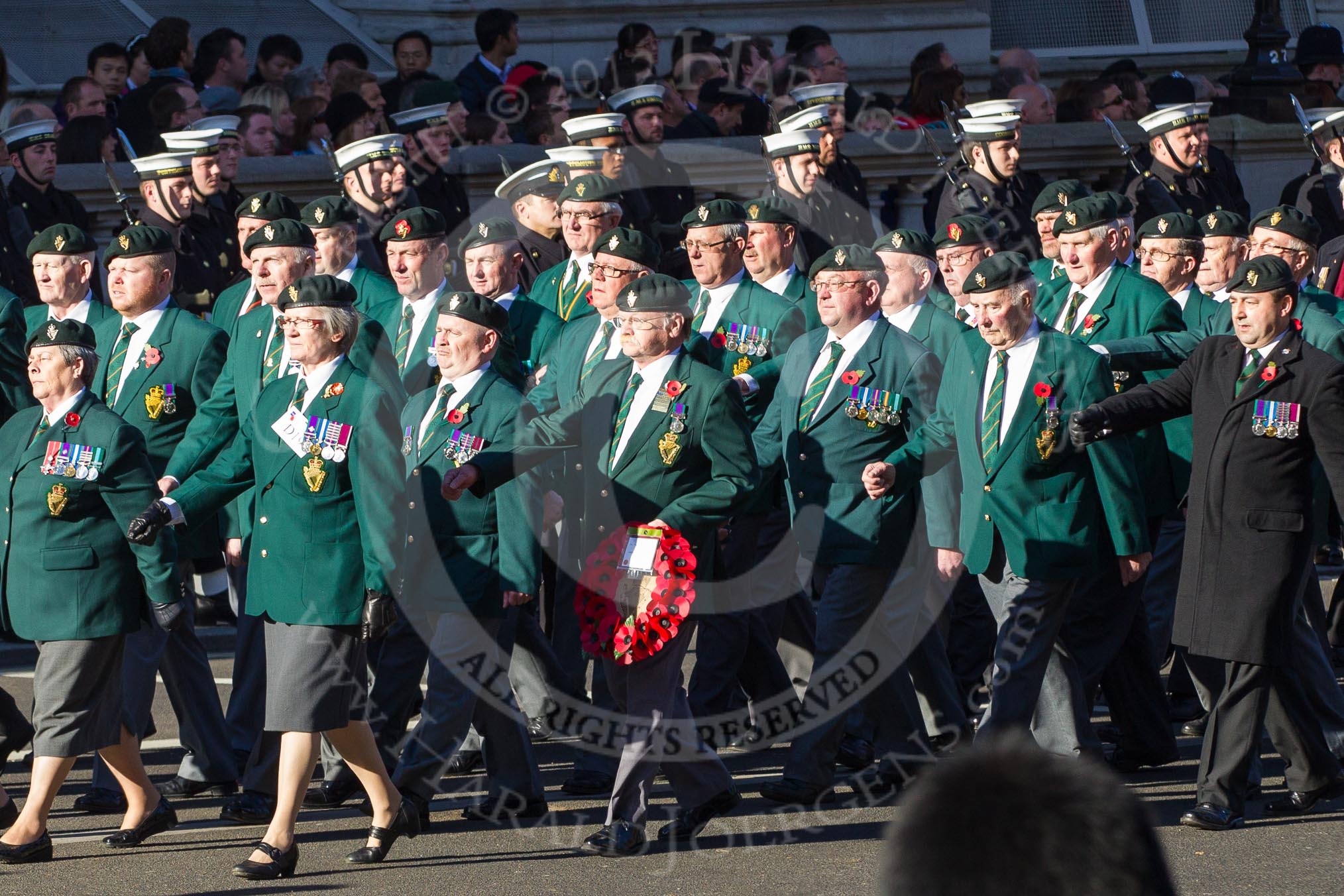 Remembrance Sunday 2012 Cenotaph March Past: Group 19 - Ulster Defence Regiment..
Whitehall, Cenotaph,
London SW1,

United Kingdom,
on 11 November 2012 at 12:08, image #1381