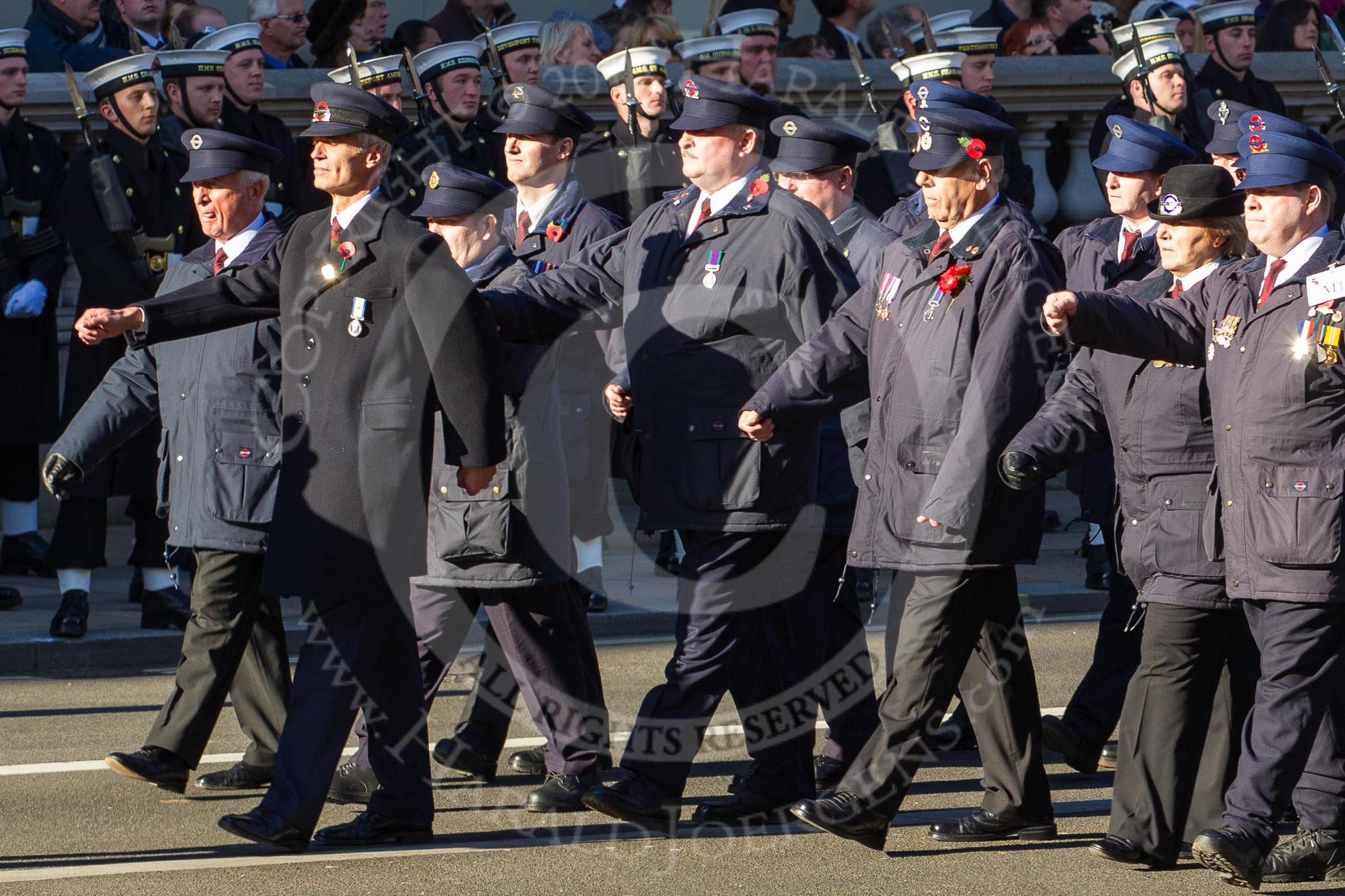 Remembrance Sunday 2012 Cenotaph March Past: Group M1 - Transport For London..
Whitehall, Cenotaph,
London SW1,

United Kingdom,
on 11 November 2012 at 12:09, image #1414