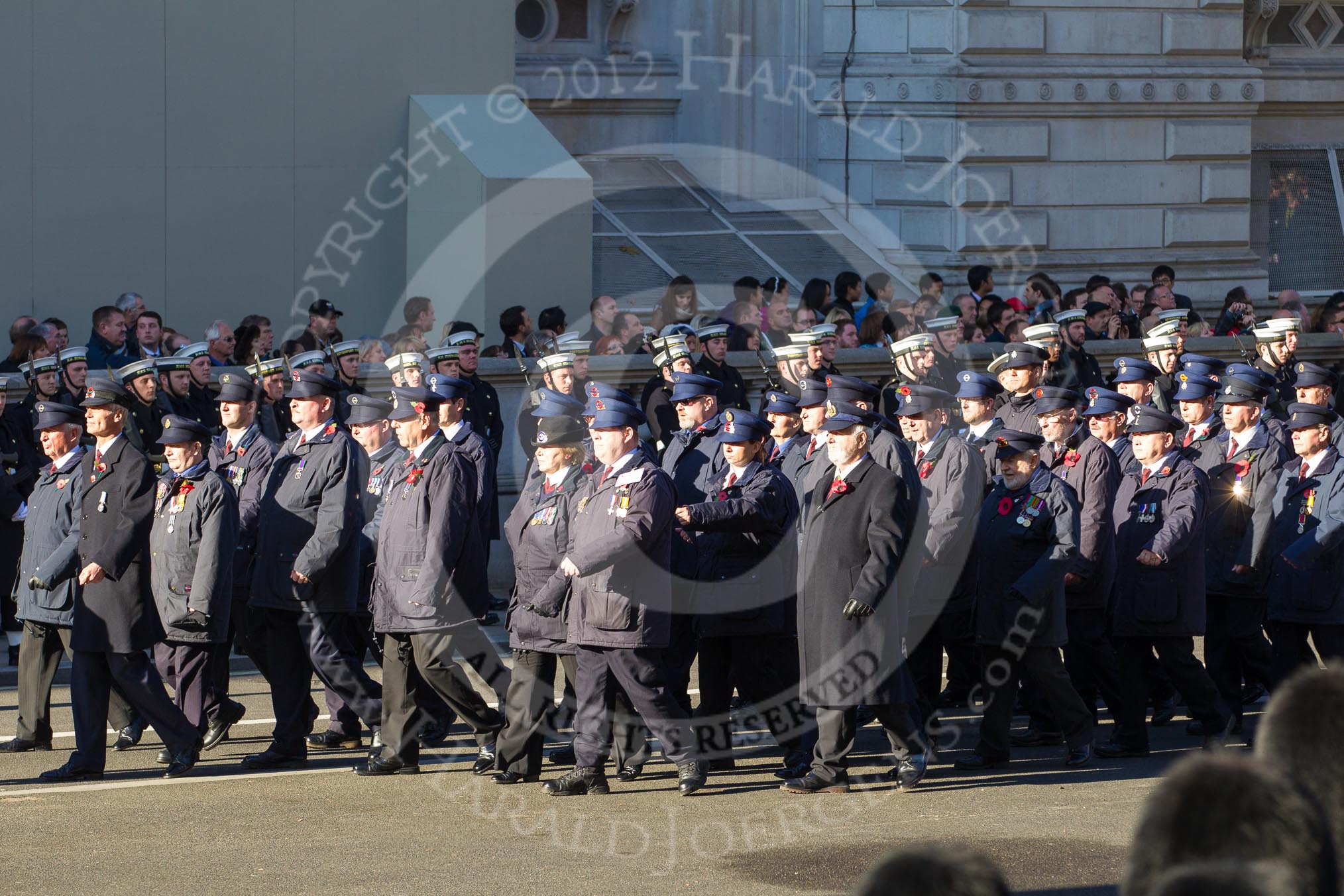 Remembrance Sunday 2012 Cenotaph March Past: Group M1 - Transport For London..
Whitehall, Cenotaph,
London SW1,

United Kingdom,
on 11 November 2012 at 12:09, image #1416