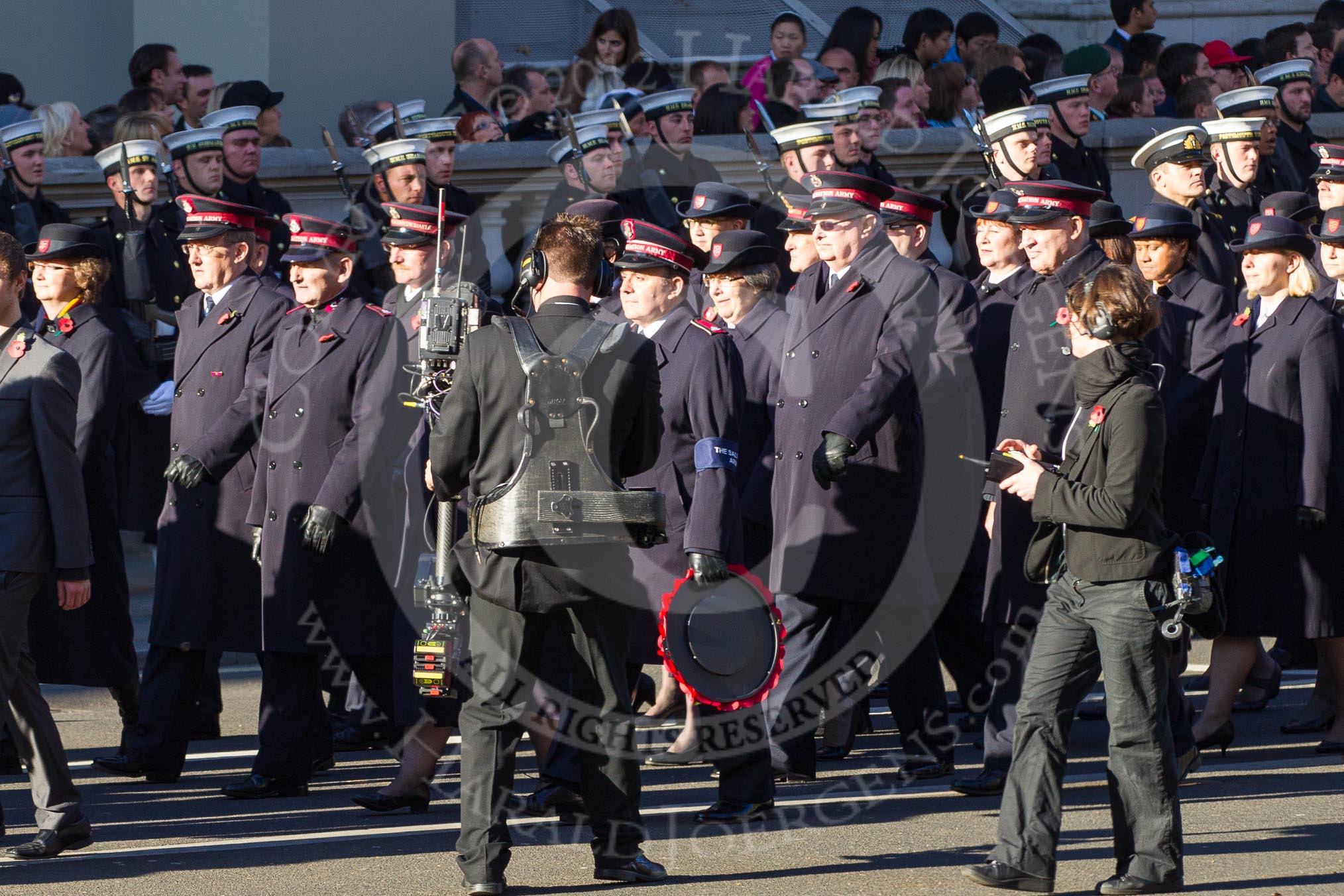 Remembrance Sunday 2012 Cenotaph March Past: Group M7 - TOC H and M8 - Salvation Army..
Whitehall, Cenotaph,
London SW1,

United Kingdom,
on 11 November 2012 at 12:10, image #1478