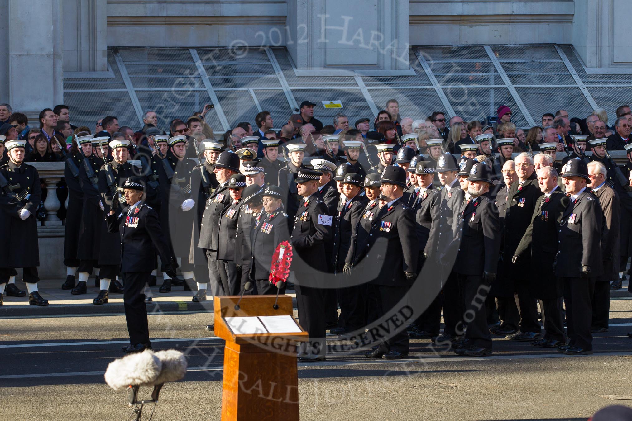 Remembrance Sunday 2012 Cenotaph March Past: Group M13 - Metropolitan Special Constabulary..
Whitehall, Cenotaph,
London SW1,

United Kingdom,
on 11 November 2012 at 12:11, image #1515