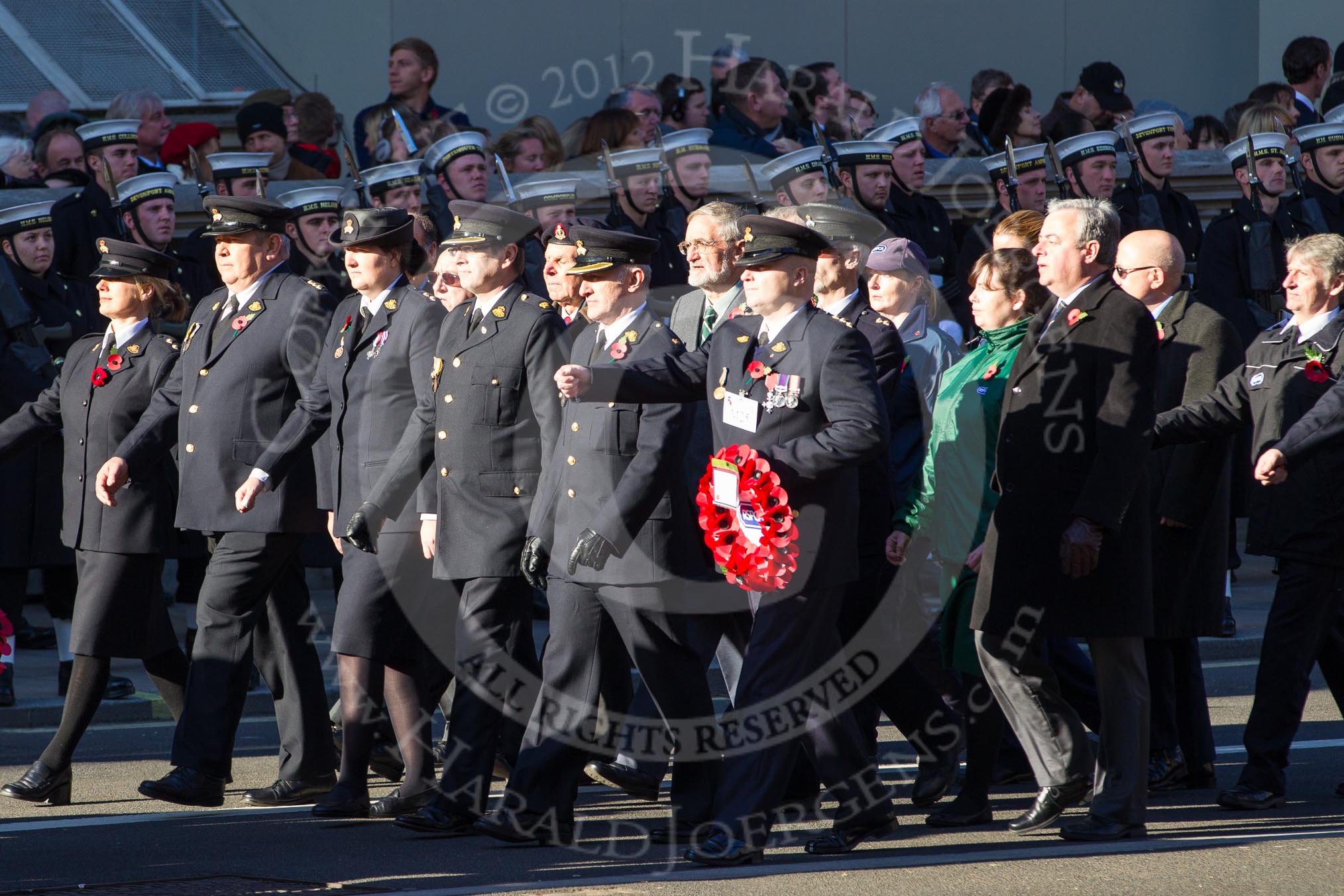 Remembrance Sunday 2012 Cenotaph March Past: Group M25 - Royal Society for the Prevention of Cruelty to Animals and M26 - The Blue Cross..
Whitehall, Cenotaph,
London SW1,

United Kingdom,
on 11 November 2012 at 12:12, image #1595