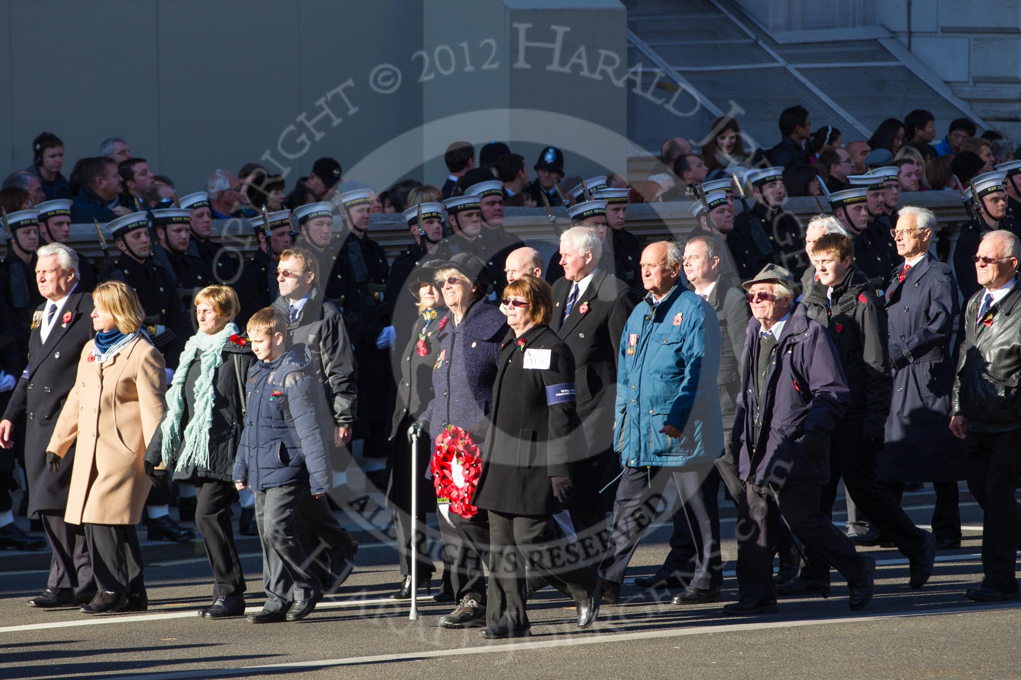 Remembrance Sunday 2012 Cenotaph March Past: Group M28 - HM Ships Glorious Ardent & ACASTA Association..
Whitehall, Cenotaph,
London SW1,

United Kingdom,
on 11 November 2012 at 12:13, image #1606