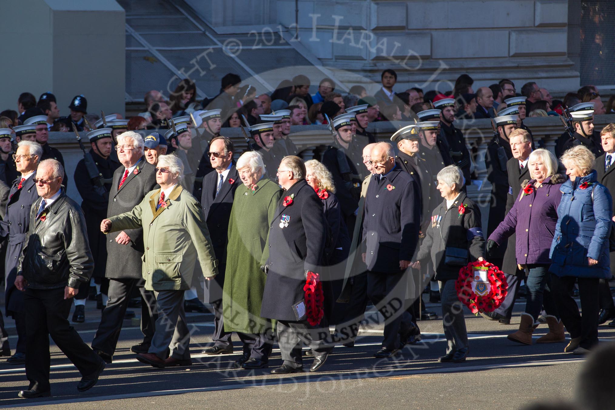 Photo 1211111213171D42207HaraldJoergens Remembrance Sunday 2012 Cenotaph March Past: Group M28 - HM Ships Glorious Ardent & ACASTA Association, M29 - Old Cryptians' Club., and M30 - Fighting G Club..
Whitehall, Cenotaph,
London SW1,
United Kingdom,
on 11 November 2012 at 12:13, image #1609