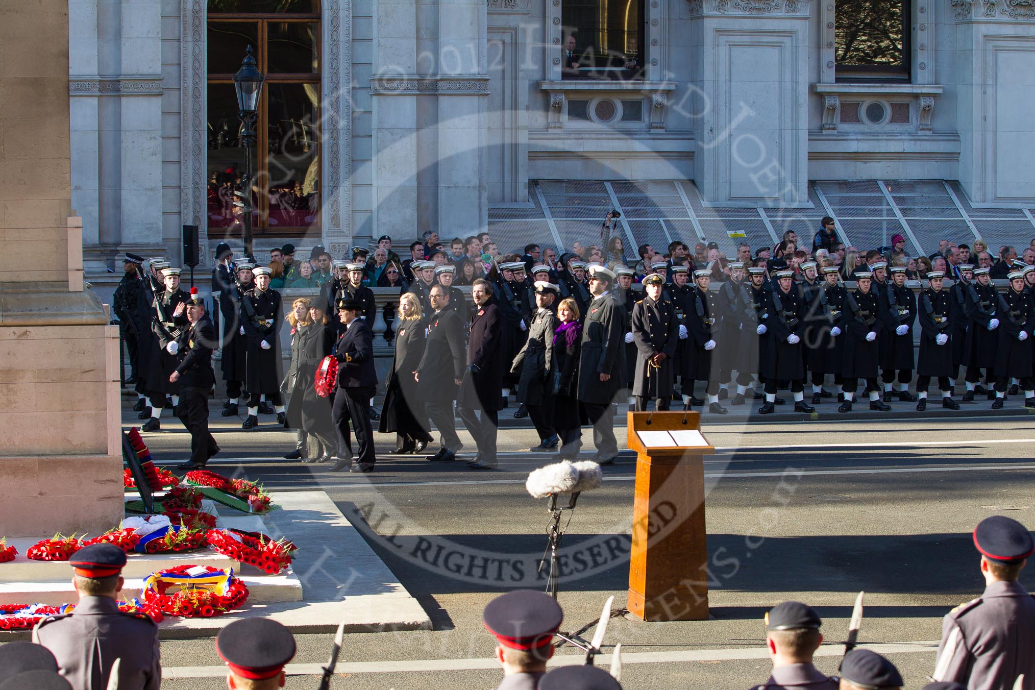 Remembrance Sunday 2012 Cenotaph March Past: The last group taking part in the March Past at the Cenotaph..
Whitehall, Cenotaph,
London SW1,

United Kingdom,
on 11 November 2012 at 12:16, image #1768