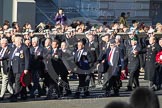Remembrance Sunday 2012 Cenotaph March Past: Group E18 - HMS Andromeda Association and E19 - HMS Bulwark, Albion & Centaur Association..
Whitehall, Cenotaph,
London SW1,

United Kingdom,
on 11 November 2012 at 11:40, image #132