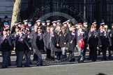 Remembrance Sunday 2012 Cenotaph March Past: Group A7 - Royal Northumberland Fusiliers  and A8 - 
The Duke of Lancaster's Regimental Association..
Whitehall, Cenotaph,
London SW1,

United Kingdom,
on 11 November 2012 at 11:49, image #582