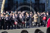 Remembrance Sunday 2012 Cenotaph March Past: Group A7 - Royal Northumberland Fusiliers, A8 - 
The Duke of Lancaster's Regimental Association, and A9 - Green Howards Association..
Whitehall, Cenotaph,
London SW1,

United Kingdom,
on 11 November 2012 at 11:49, image #597