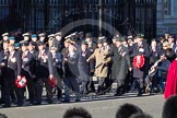 Remembrance Sunday 2012 Cenotaph March Past: Group A7 - Royal Northumberland Fusiliers, A8 - 
The Duke of Lancaster's Regimental Association, and A9 - Green Howards Association..
Whitehall, Cenotaph,
London SW1,

United Kingdom,
on 11 November 2012 at 11:49, image #599