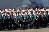 Remembrance Sunday 2012 Cenotaph March Past: Groups A16 - A19: Royal Irish Regiment Association/
Durham Light Infantry Association/King's Royal Rifle Corps Association/Royal Green Jackets Association..
Whitehall, Cenotaph,
London SW1,

United Kingdom,
on 11 November 2012 at 11:50, image #662