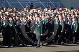 Remembrance Sunday 2012 Cenotaph March Past: Groups A16 - A19: Royal Irish Regiment Association/
Durham Light Infantry Association/King's Royal Rifle Corps Association/Royal Green Jackets Association..
Whitehall, Cenotaph,
London SW1,

United Kingdom,
on 11 November 2012 at 11:50, image #668