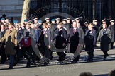Remembrance Sunday 2012 Cenotaph March Past: Group A25 - Argyll & Sutherland Highlanders Regimental Association and A26 - Grenadier Guards Association..
Whitehall, Cenotaph,
London SW1,

United Kingdom,
on 11 November 2012 at 11:52, image #741