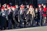 Remembrance Sunday 2012 Cenotaph March Past: Group B3, Royal Military Police Association..
Whitehall, Cenotaph,
London SW1,

United Kingdom,
on 11 November 2012 at 11:55, image #827