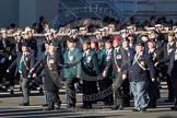 Remembrance Sunday 2012 Cenotaph March Past: Group B15 - 43rd Reconnaissance Regiment Old Comrades Association and B16 - Army Dog Unit Northern Ireland Association..
Whitehall, Cenotaph,
London SW1,

United Kingdom,
on 11 November 2012 at 11:57, image #904
