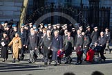 Remembrance Sunday 2012 Cenotaph March Past: Group C13 - Princess Mary's Royal Air Force Nursing Service Association and C14 - Bomber Command Association..
Whitehall, Cenotaph,
London SW1,

United Kingdom,
on 11 November 2012 at 12:02, image #1123