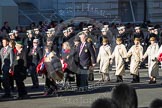Remembrance Sunday 2012 Cenotaph March Past: Group D2 - SSAFA Forces Help and D3 - First Aid Nursing Yeomanry (Princess Royal's Volunteers Corps)..
Whitehall, Cenotaph,
London SW1,

United Kingdom,
on 11 November 2012 at 12:05, image #1241