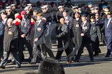 Remembrance Sunday 2012 Cenotaph March Past: Group D12 - Canadian Veterans Association, D13 - Royal Hong Kong Regiment Association, and D14 - Hong Kong Ex-Servicemen's Association (UK Branch)..
Whitehall, Cenotaph,
London SW1,

United Kingdom,
on 11 November 2012 at 12:07, image #1319