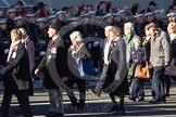 Remembrance Sunday 2012 Cenotaph March Past: Group M5  - Children of the Far East Prisoners of War and M6 - Evacuees Reunion Association..
Whitehall, Cenotaph,
London SW1,

United Kingdom,
on 11 November 2012 at 12:10, image #1473