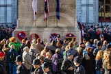 Remembrance Sunday 2012 Cenotaph March Past: The end of the March Past - Whitehall is open to the public again, the Cenotaph is surrounded by crowds..
Whitehall, Cenotaph,
London SW1,

United Kingdom,
on 11 November 2012 at 12:55, image #1800