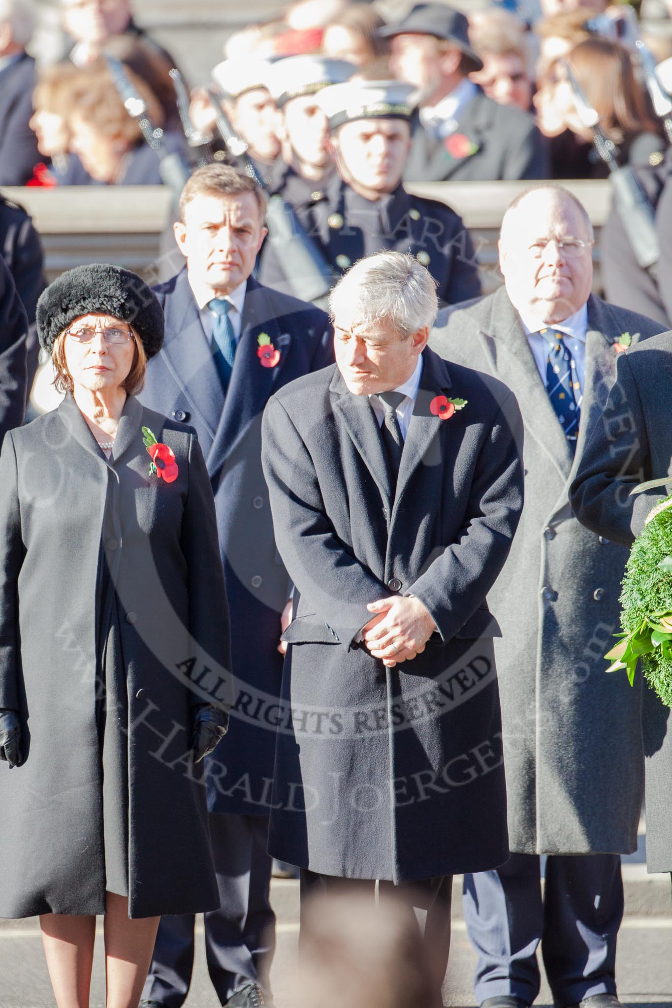 John Bercow, the Speaker of the House of Commons, and Baroness Hayman, Lord Speaker.