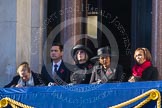 Guests on one of the balconies of the Foreign- and Commonwealth Office building.