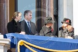 Guests on one of the balconies of the Foreign- and Commonwealth Office building.