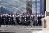 10:52am - Royal Marines at the western side of the Cenotaph.