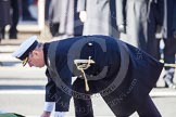 HRH The Duke of York laying his wreath at the Cenotaph.