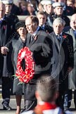 Elfyn Llywd as Westminster Plaid Cymru Group Leader, about to lay a wreath at the Cenotaph.