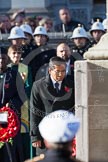 The High Commissioners lay there wreaths at the Cenotaph, out of view of the camera. In view the Acting High Commissioner of Malaysia.