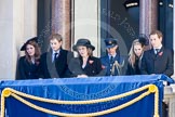 Guests on one of the balconies of the Foreign- and Commonweath Office building during the service by the Bishop of London.