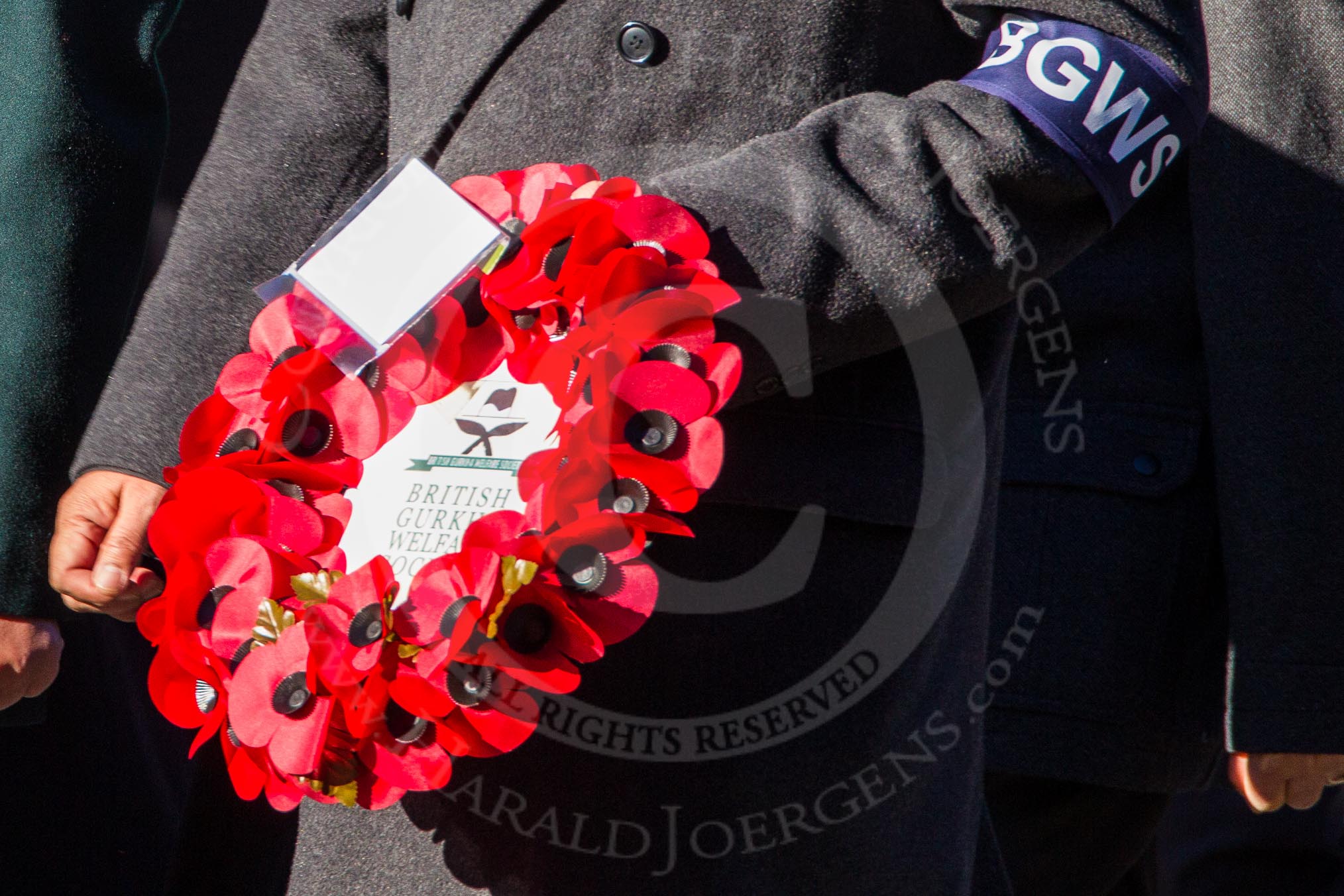 Remembrance Sunday Cenotaph March Past 2013: D2 - British Gurkha Welfare Association..
Press stand opposite the Foreign Office building, Whitehall, London SW1,
London,
Greater London,
United Kingdom,
on 10 November 2013 at 11:38, image #33