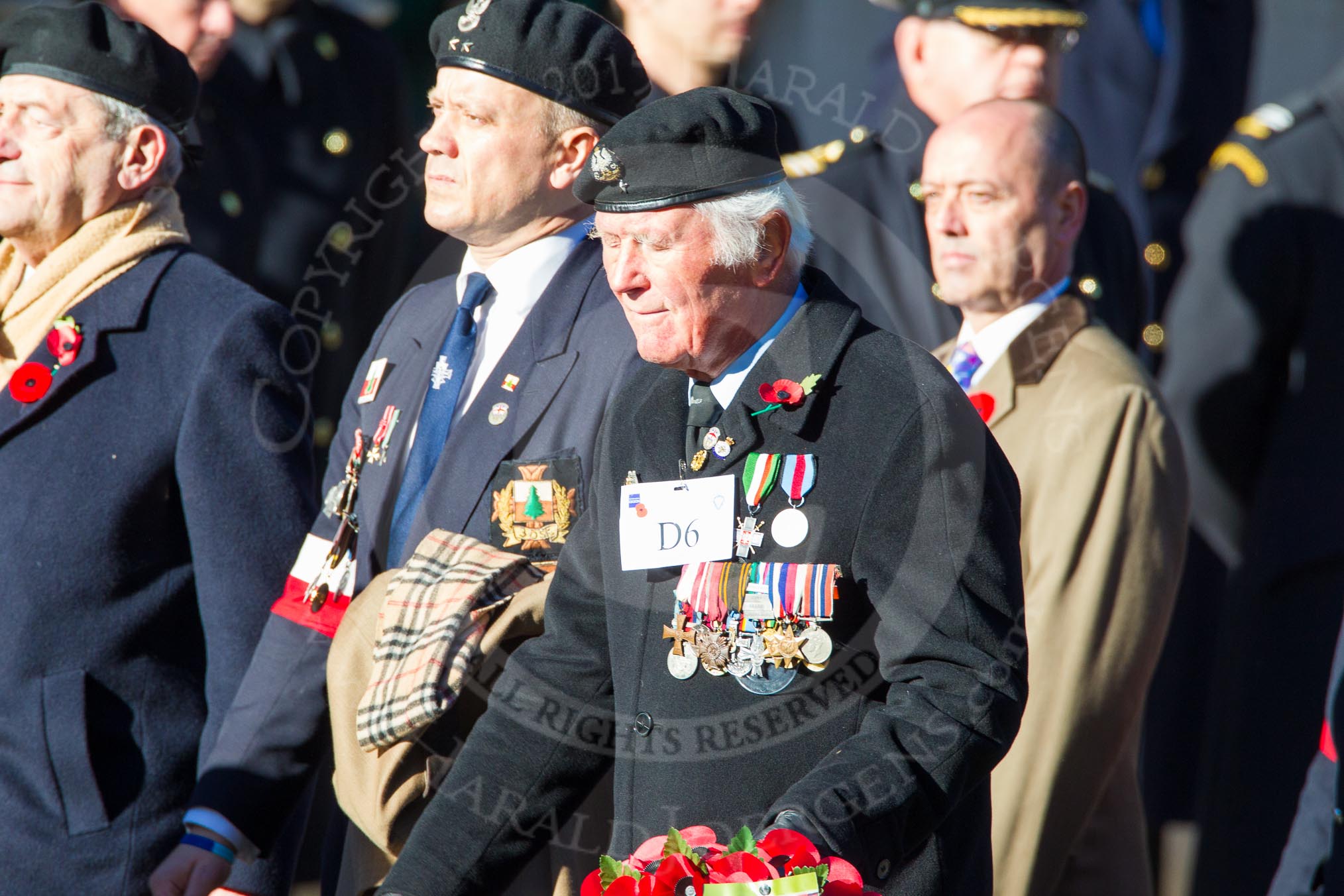 Remembrance Sunday Cenotaph March Past 2013: D6 - Polish Ex-Combatants Association in Great Britain Trust Fund..
Press stand opposite the Foreign Office building, Whitehall, London SW1,
London,
Greater London,
United Kingdom,
on 10 November 2013 at 11:39, image #65