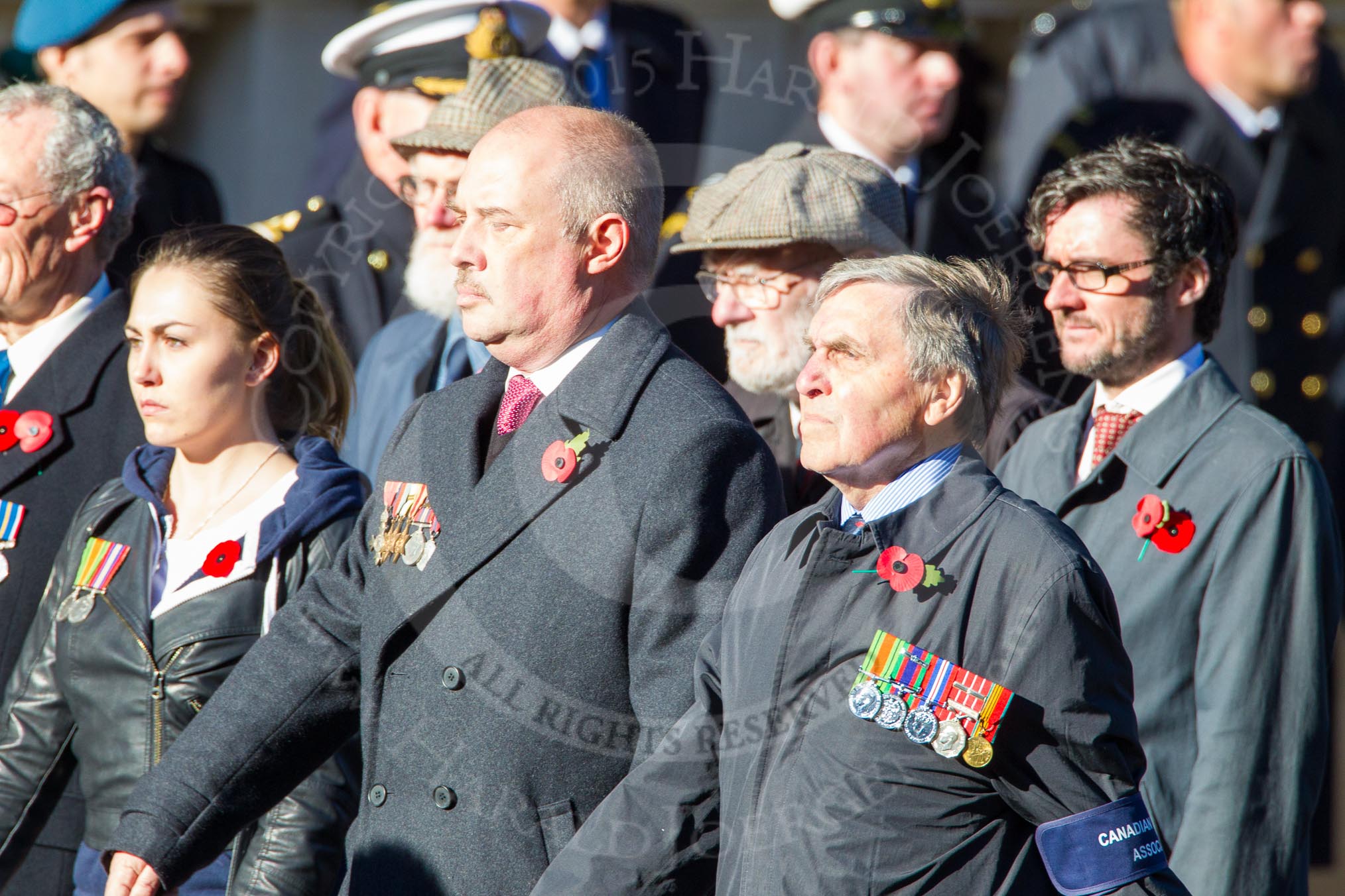 Remembrance Sunday Cenotaph March Past 2013: D7 - Canadian Veterans Association..
Press stand opposite the Foreign Office building, Whitehall, London SW1,
London,
Greater London,
United Kingdom,
on 10 November 2013 at 11:39, image #71