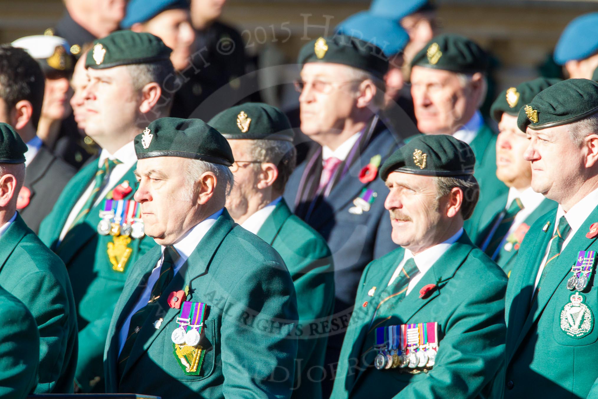 Remembrance Sunday Cenotaph March Past 2013: D16 - Ulster Defence Regiment..
Press stand opposite the Foreign Office building, Whitehall, London SW1,
London,
Greater London,
United Kingdom,
on 10 November 2013 at 11:40, image #134