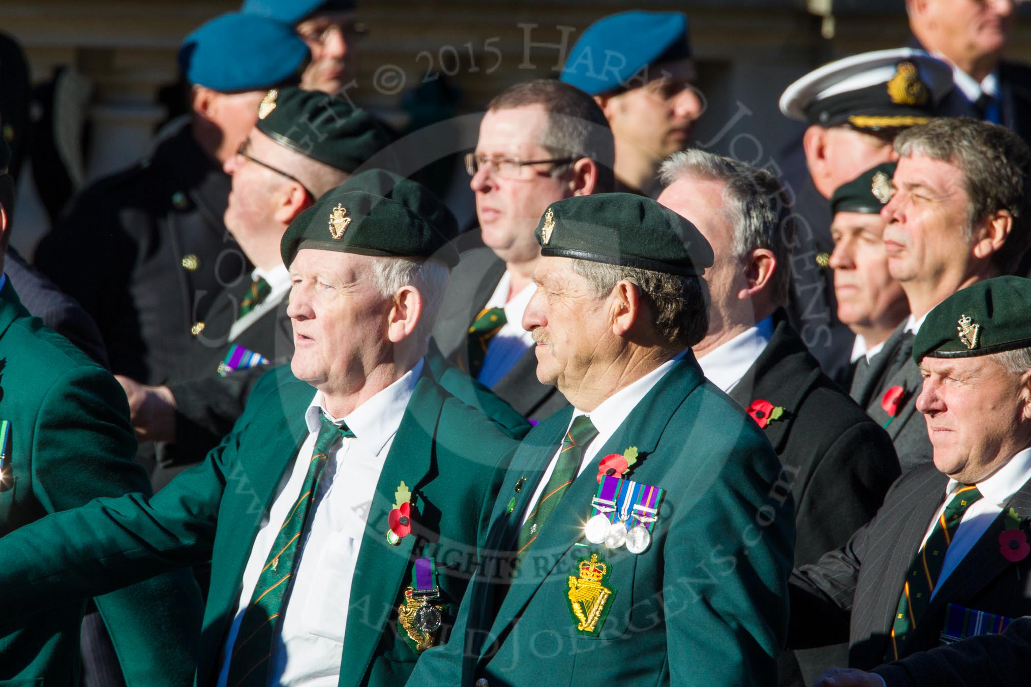 Remembrance Sunday Cenotaph March Past 2013: D16 - Ulster Defence Regiment..
Press stand opposite the Foreign Office building, Whitehall, London SW1,
London,
Greater London,
United Kingdom,
on 10 November 2013 at 11:40, image #136