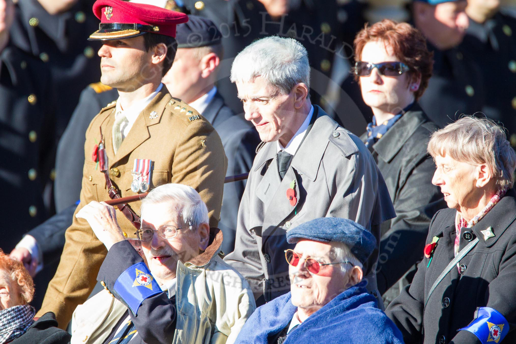 Remembrance Sunday Cenotaph March Past 2013: D32 - The Royal Star & Garter Homes..
Press stand opposite the Foreign Office building, Whitehall, London SW1,
London,
Greater London,
United Kingdom,
on 10 November 2013 at 11:43, image #294