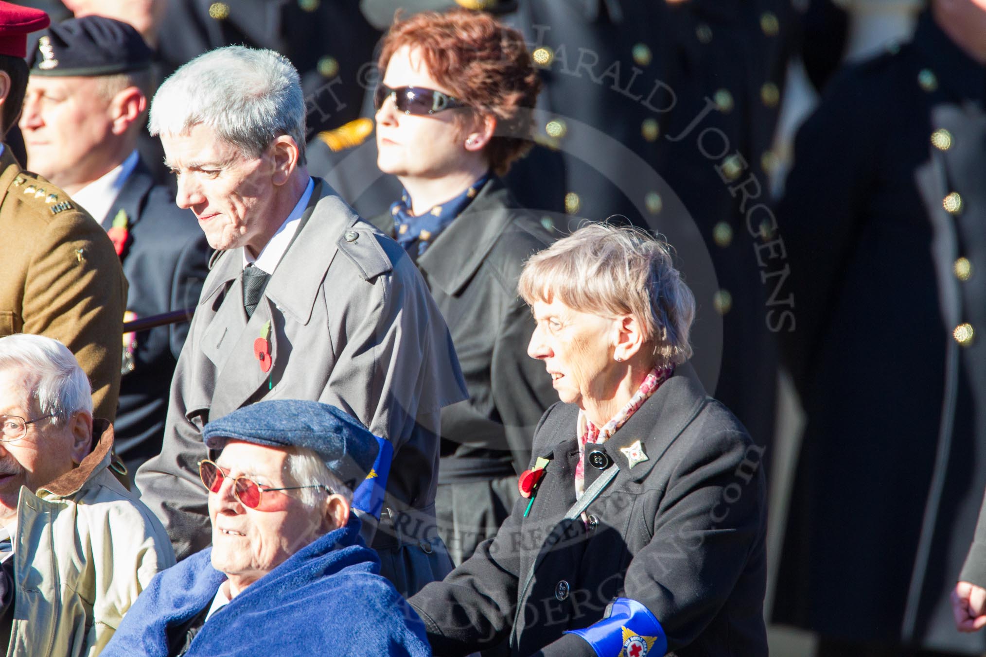 Remembrance Sunday Cenotaph March Past 2013: D32 - The Royal Star & Garter Homes..
Press stand opposite the Foreign Office building, Whitehall, London SW1,
London,
Greater London,
United Kingdom,
on 10 November 2013 at 11:43, image #295