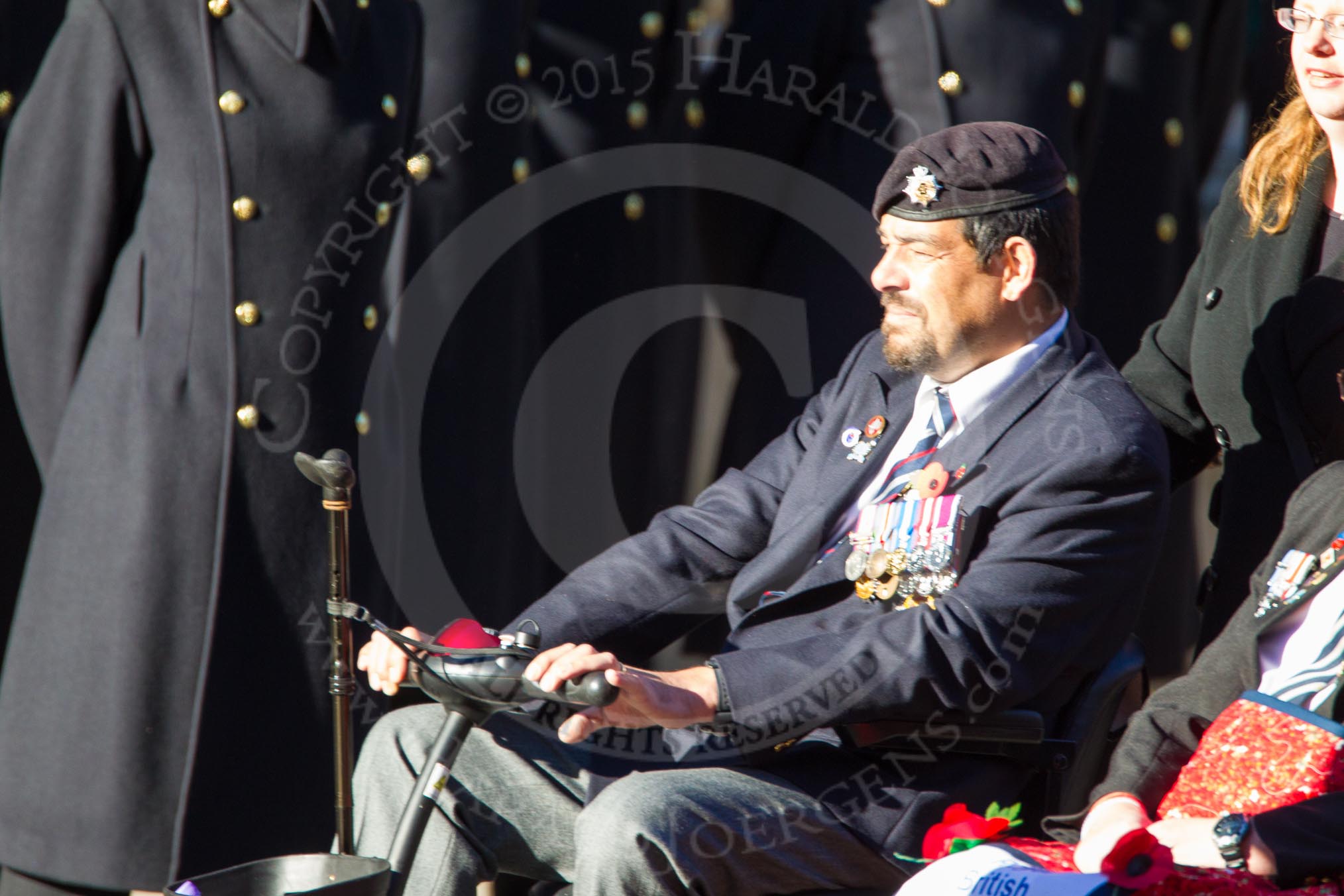 Remembrance Sunday Cenotaph March Past 2013: D33 - Combat Stress..
Press stand opposite the Foreign Office building, Whitehall, London SW1,
London,
Greater London,
United Kingdom,
on 10 November 2013 at 11:43, image #302