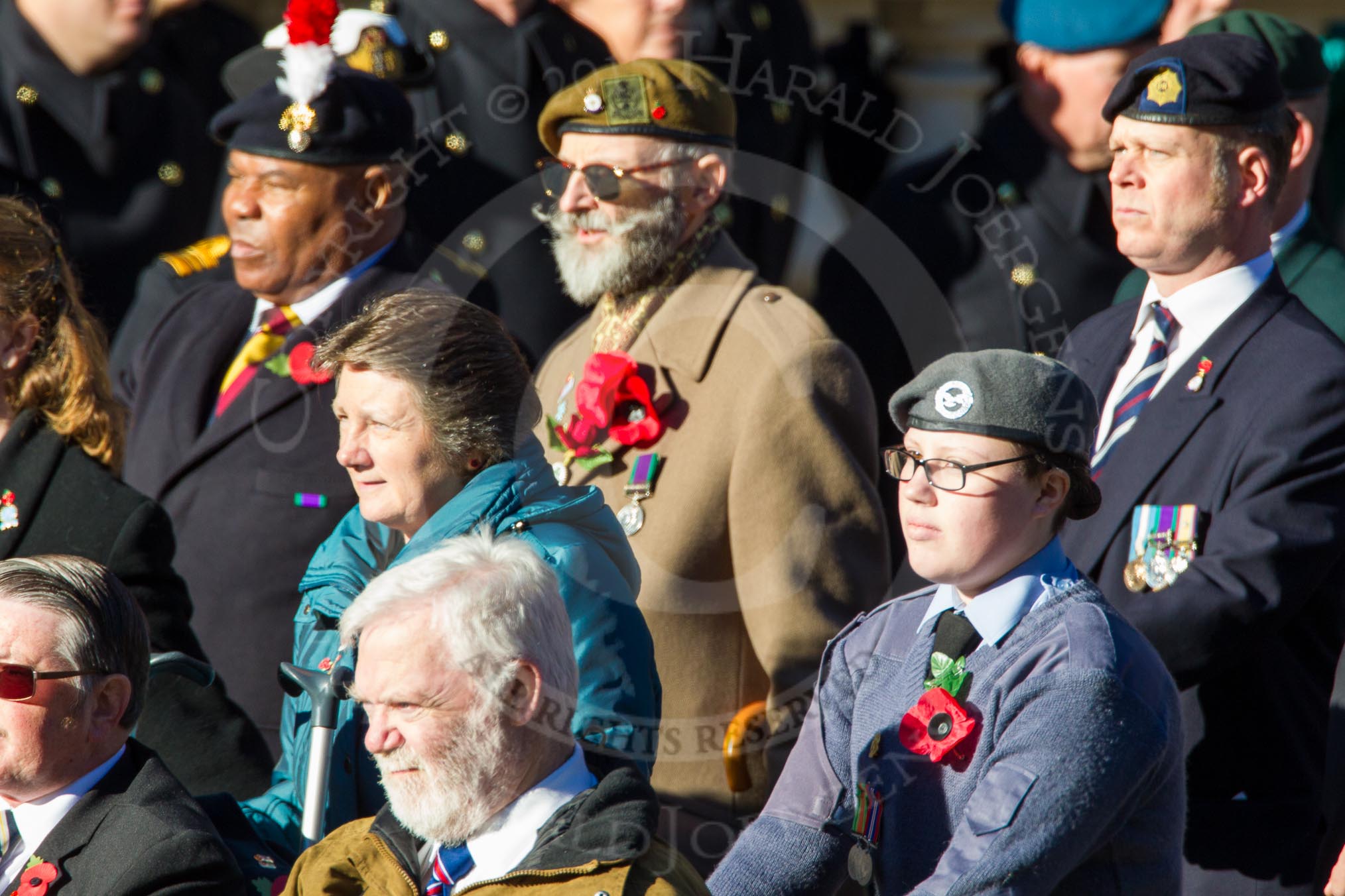 Remembrance Sunday Cenotaph March Past 2013: D33 - Combat Stress..
Press stand opposite the Foreign Office building, Whitehall, London SW1,
London,
Greater London,
United Kingdom,
on 10 November 2013 at 11:43, image #304